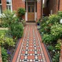 Cathedral Victorian Red Porcelain Floor Tile 93x93mm